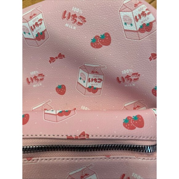Strawberry Milk Hot topic Pink Backpack in Great Condition - Picture 4 of 8